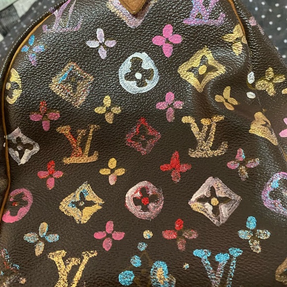 Custom painted Authentic Louis Vuitton Speedy Bag - Picture 12 of 16